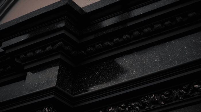 Карниз из гранита Black Galaxy (Блэк Гэлакси)